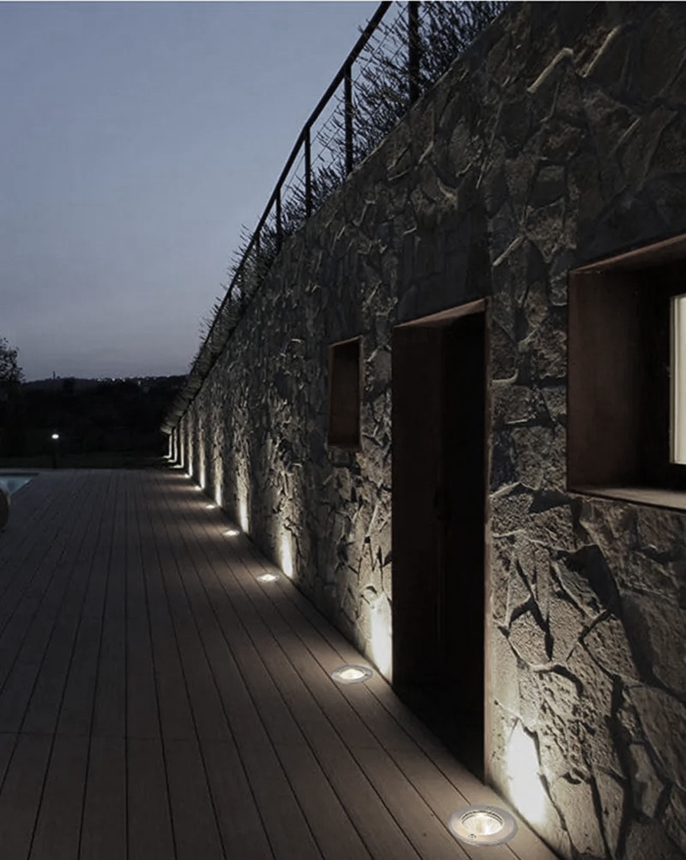 Luci Esterne Acciaio Inox Faretto LED Da Incasso A Pavimento Per Esterni - GU10, 3-8W, Acciaio Inox, Vita 30.000 Ore Faretti Da Terra GU10