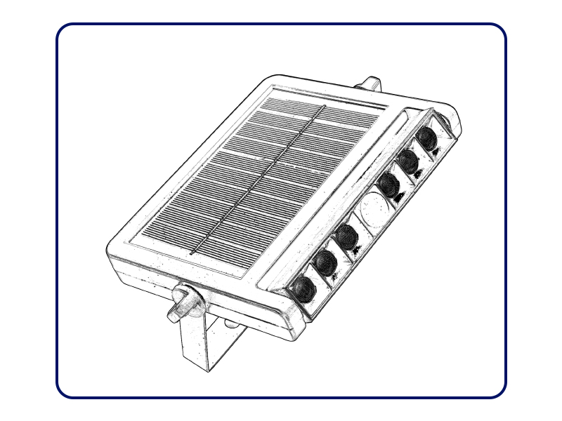 APPLIQUE FARETTI E SEGNAPASSO DA ESTERNO AD ENERGIA SOLARE