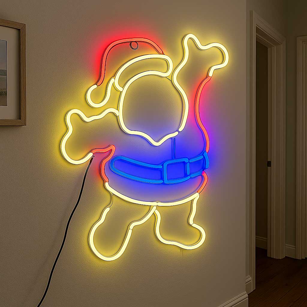 BABBO NATALE LUMINOSO LED DECORAZIONE NATALIZIA PER ESTERNI E INTERNI IP44