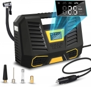 Compressore ad Aria Portatile a Batterie e a 12V Gonfiatore per Pneumatici Ruote