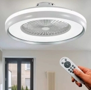 Plafoniera  led 62W ventilatore 6 velocitÃ  CCT con telecomando e gestibile da APP cambia 3 tonalitÃ  luce bianca calda fredda