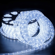 Tubo luminoso Natale led 50 mt ip44 con cavo in gomma 10mm e luce bianca