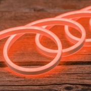 Striscia Led Effetto Neon IP65 Esterno 12V Flessibile Tagliabile Luce Arancione