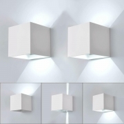 Applique lampada da parete muro per esterni e interni illuminazione a led da 22w Bianco a luce Fredda 6500K