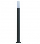 Lampione nero con attacco per Lampadine E27 illuminazione da esterno palo da giardino per sentieri IP65