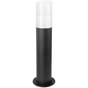 Lampione nero con attacco per Lampadine E27 illuminazione da esterno palo da giardino per sentieri IP65