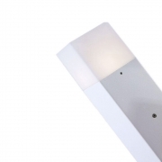 Applique lampada da parete per esterno dal design moderno colore bianco e attacco per lampadine E27