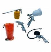 Kit accessori per aria compressa da compressore set di 5 pezzi soffiaggio