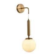 APPLIQUE LAMPADA DA PARETE PER INTERNI DAL DESIGN MODERNO MINIMAL CON SFERA A SOSPENSIONE ATTACCO PER LAMPADINE G9