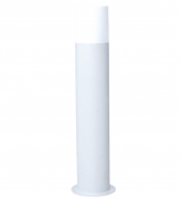 PALO LAMPIONCINO DA TERRA ATTACCO E27 DA ESTERNO IP54 - LAMPADA DA GIARDINO DESIGN MODERNO IN ALLUMINIO BIANCO