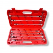 SERIE CHIAVI A T DOPPIO SNODO 7 CHIAVE LUNGHE 8 10 12 13 14 17 19 MM SNODATE