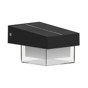Applique solare LED Lampada da esterno con sensore di movimento IP54 400lm luce fredda 6000K 3 modalitÃ  crepuscolare ricarica solare