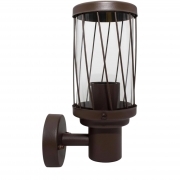 Applique da Esterno Ruggine LED Vintage IP54 E27  Lanterna a Parete Design Industriale per Giardino Terrazzo e Balcone Portoni