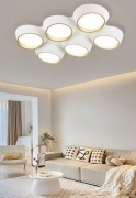 Lampadario a plafoniera moderno con illuminazione a led bianco naturale 4000K da 120w luce per soffitto 9600 lumen