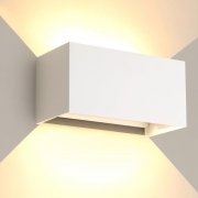 Applique LED da Esterno 24W doppio Fascio Luminoso up down Regolabile IP65 luce calda 3000K