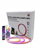 Striscia led 5 metri flex effetto neon RGBIC tubo intelligente multicolor IP65 Smart google alexa
