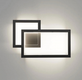 Applique LED da Parete Moderna Design Geometrico Rettangolar