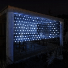 Rete Luminosa Luci natalizie con 160 led luce bianca fredda 