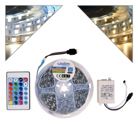 STRISCIA 120 LED/M LUCE NATURALE E FREDDA 12V DA 5 METRI - I