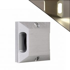 SEGNAPASSO LED 12V 4W RADENTE QUADRATO DOPPIA EMISSIONE LUCE